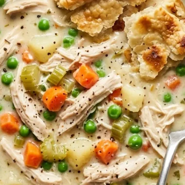 Healthy Chicken Pot Pie Soup finished recipe