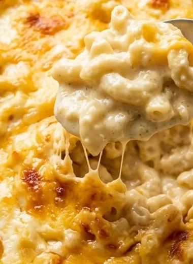 High Protein Cottage Cheese Mac and Cheese finished recipe