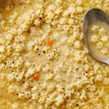 Italian Penicillin – Pastina Soup finished recipe
