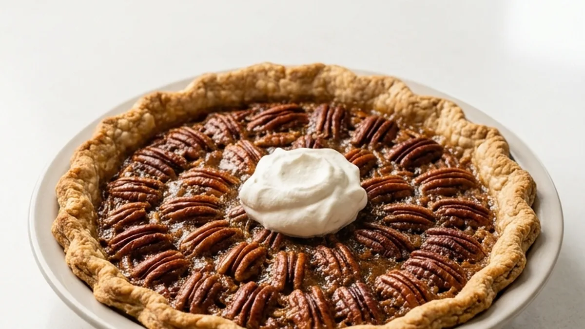 Maple Pecan Pie finished recipe