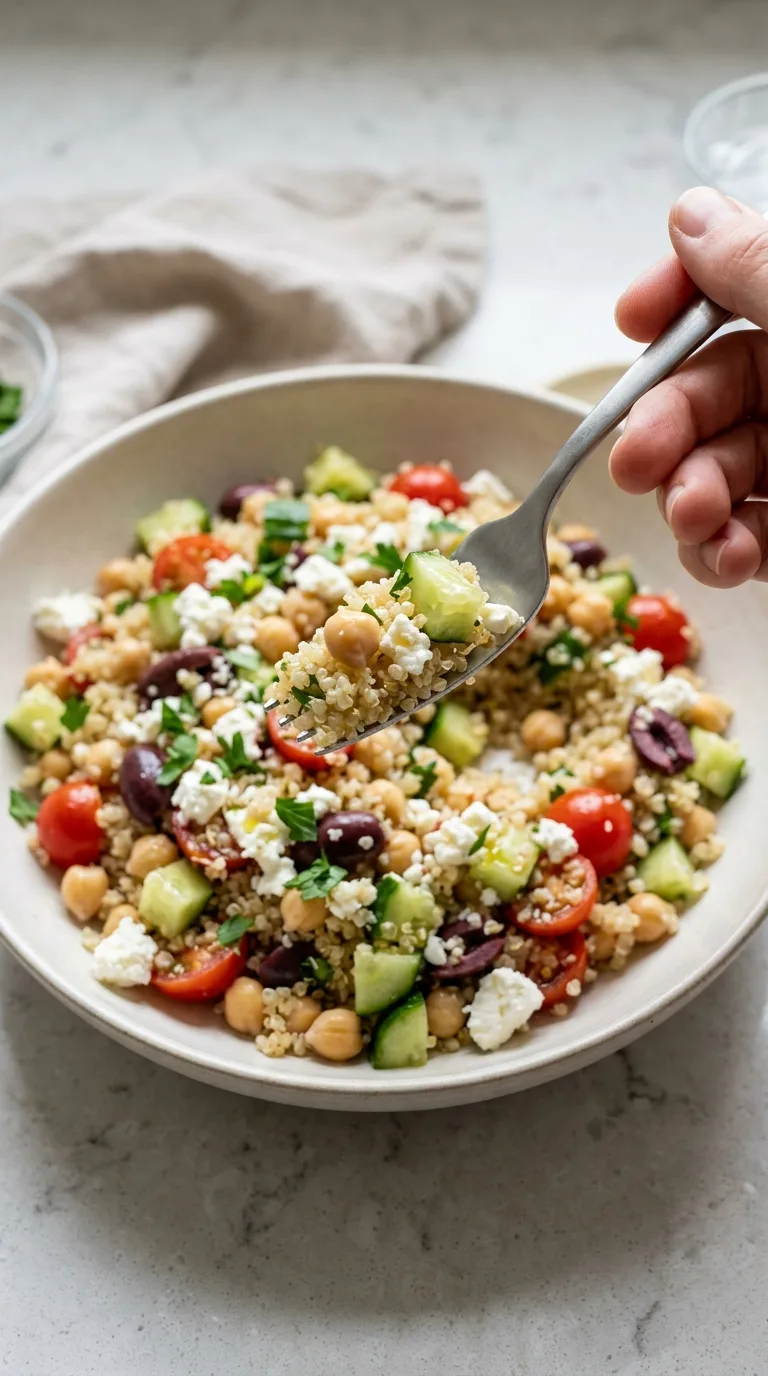 Mediterranean Quinoa Power Bowl final dish