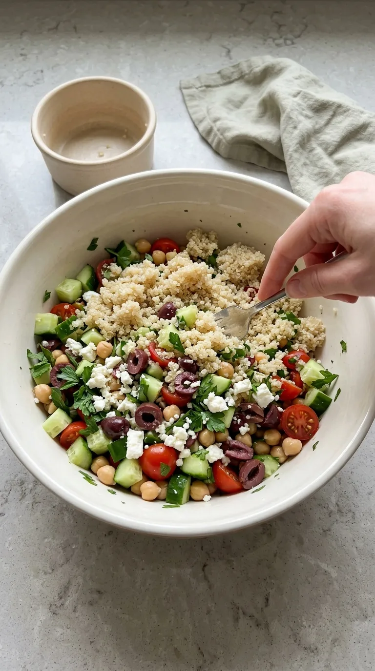 Mediterranean Quinoa Power Bowl step 5