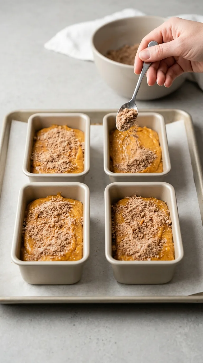 Mini Pumpkin Bread with Cinnamon Swirl step 14