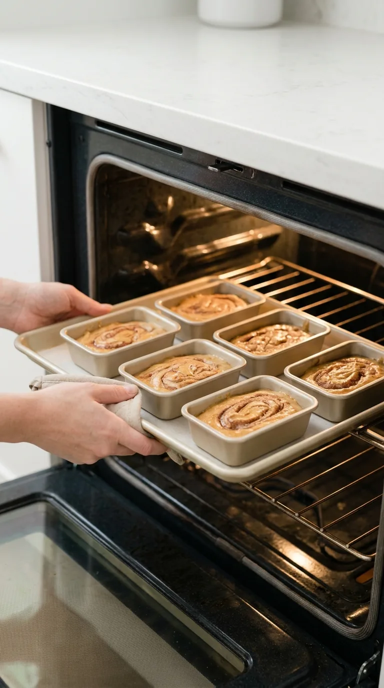 Mini Pumpkin Bread with Cinnamon Swirl step 15