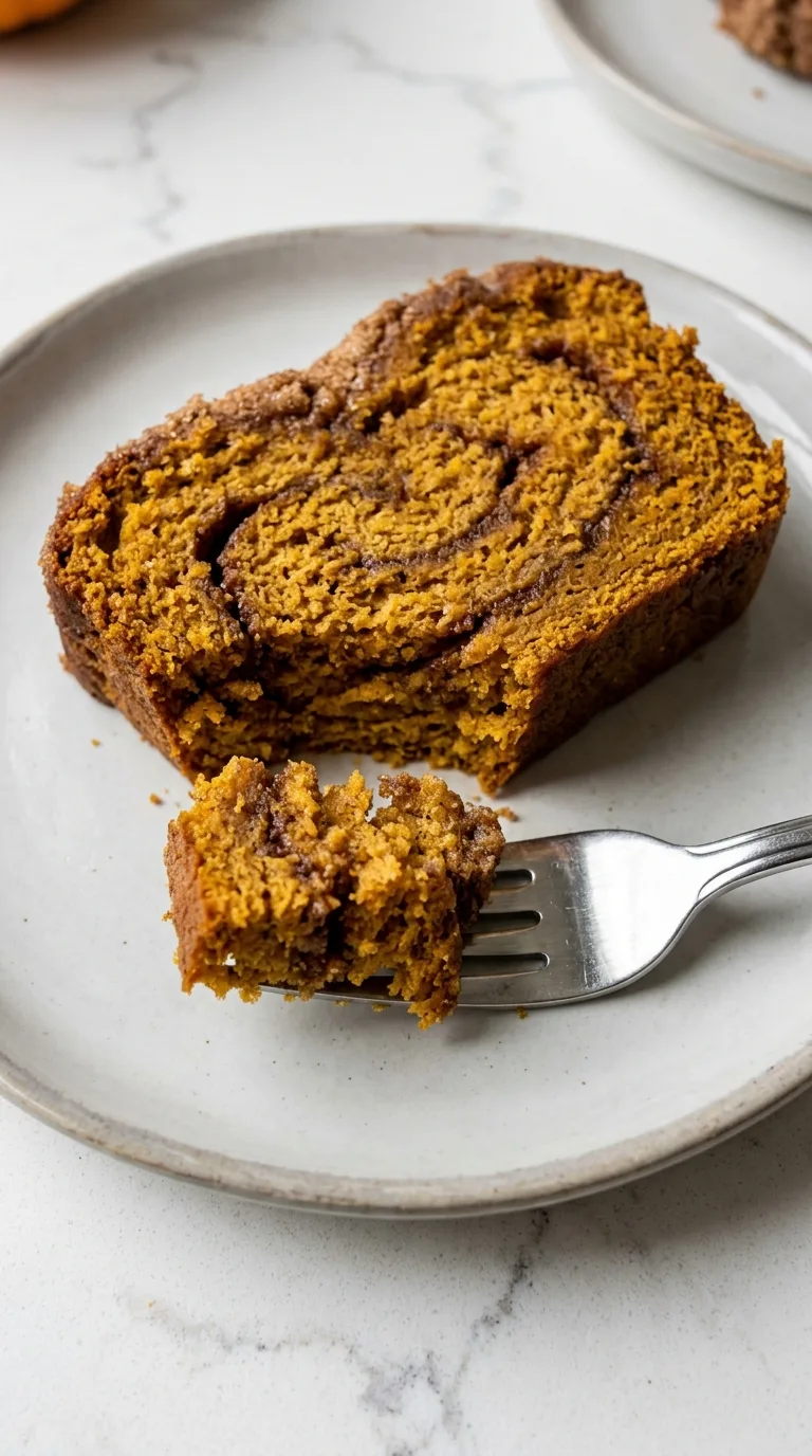 Mini Pumpkin Bread with Cinnamon Swirl final dish