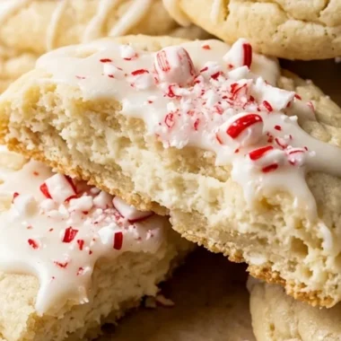Peppermint Cheesecake Cookies finished recipe