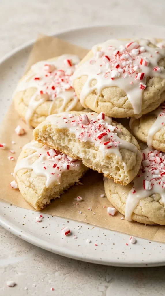 Peppermint Cheesecake Cookies full finished recipe