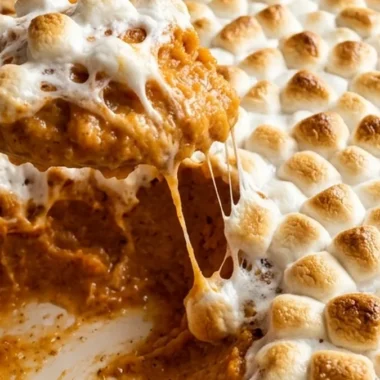 Potato Casserole with Marshmallows finished recipe
