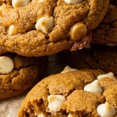 Pumpkin White Chocolate Chip Cookies finished recipe