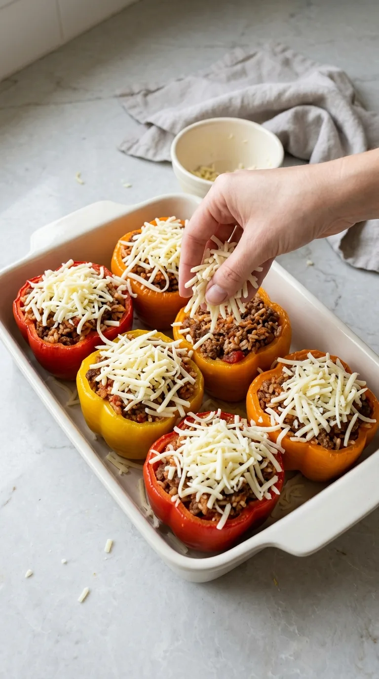 Roasted Stuffed Bell Peppers step 8