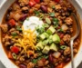 Slow Cooker Pumpkin Turkey Chili