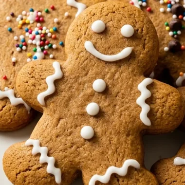 Soft & Chewy Gingerbread Men Cookies finished recipe