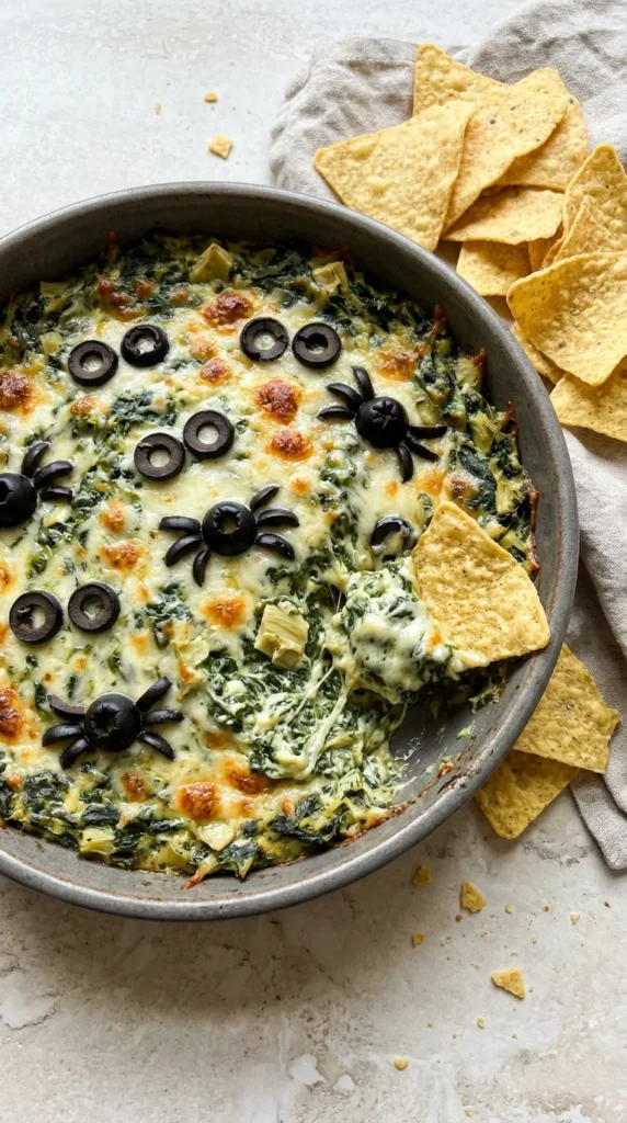 Spooktacular Halloween Swamp Dip full finished recipe