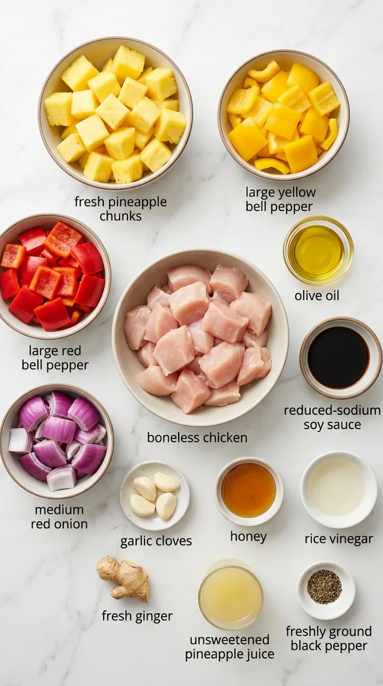 Tropical Hawaiian Chicken Skewers ingredients